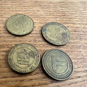 Vintage Massachusetts Bay Transportation Authority Tokens